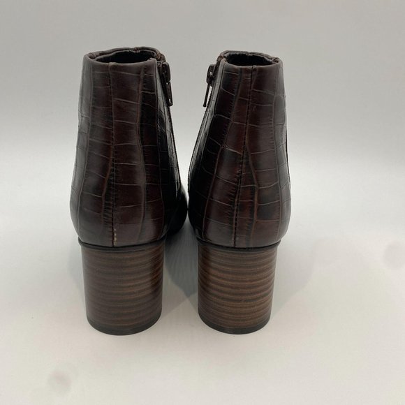 FIND. WOMEN'S ANKLE BOOTS BROWN - Picture 3 of 10